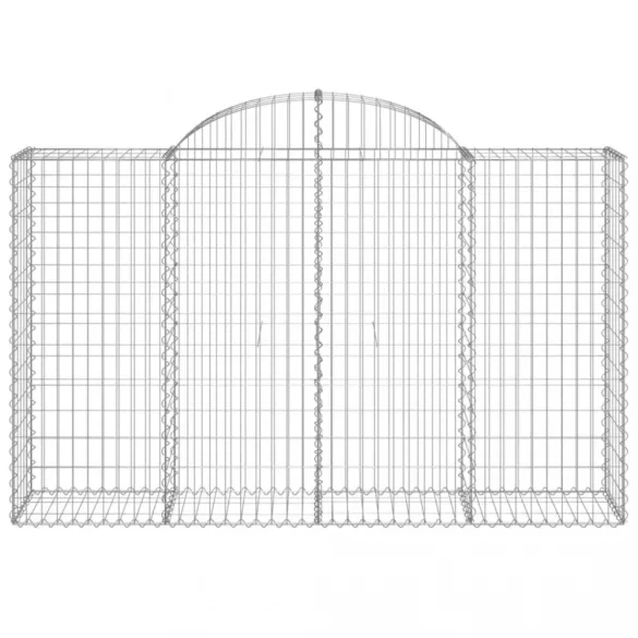 11 db íves horganyzott vas gabion kosár 200x50x120/140 cm