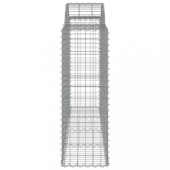 12 db íves horganyzott vas gabion kosár 200x50x120/140 cm