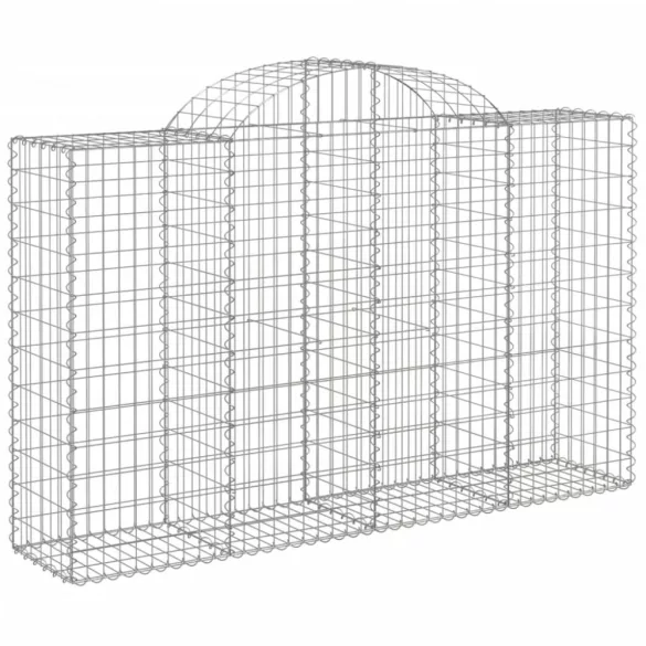 13 db íves horganyzott vas gabion kosár 200x50x120/140 cm