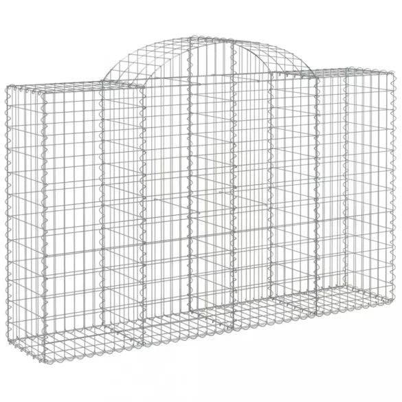18 db íves horganyzott vas gabion kosár 200x50x120/140 cm