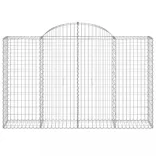 20 db íves horganyzott vas gabion kosár 200x50x120/140 cm