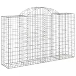 25 db íves horganyzott vas gabion kosár 200x50x120/140 cm