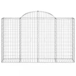 30 db íves horganyzott vas gabion kosár 200x50x120/140 cm