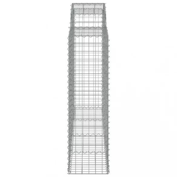 4 db íves horganyzott vas gabion kosár 200x50x140/160 cm