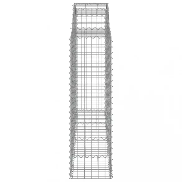 11 db íves horganyzott vas gabion kosár 200x50x140/160 cm