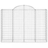 12 db íves horganyzott vas gabion kosár 200x50x140/160 cm