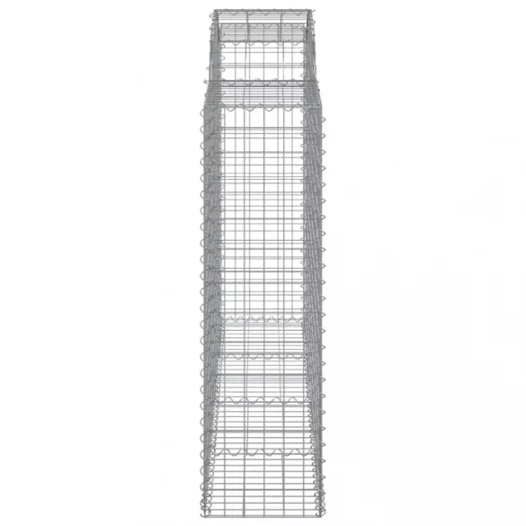 12 db íves horganyzott vas gabion kosár 200x50x140/160 cm