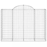 13 db íves horganyzott vas gabion kosár 200x50x140/160 cm