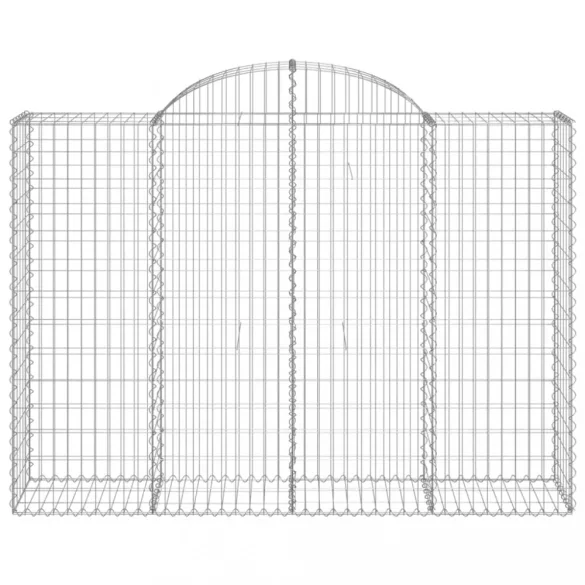 13 db íves horganyzott vas gabion kosár 200x50x140/160 cm