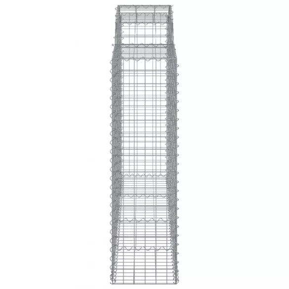 14 db íves horganyzott vas gabion kosár 200x50x140/160 cm