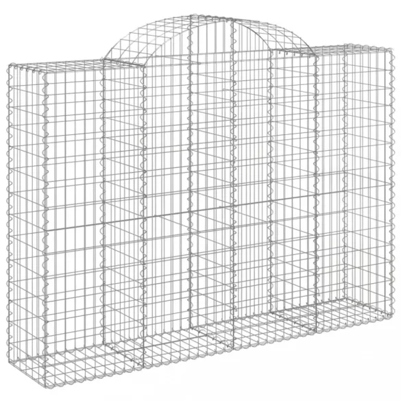 15 db íves horganyzott vas gabion kosár 200x50x140/160 cm