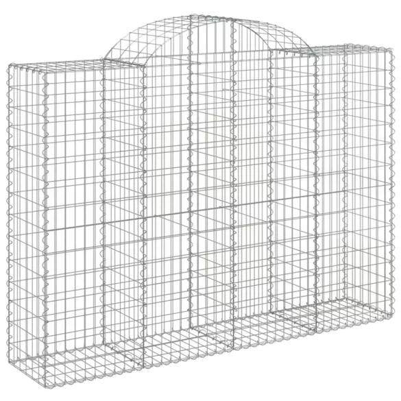 18 db íves horganyzott vas gabion kosár 200x50x140/160 cm