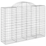 25 db íves horganyzott vas gabion kosár 200x50x140/160 cm