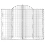 30 db íves horganyzott vas gabion kosár 200x50x140/160 cm