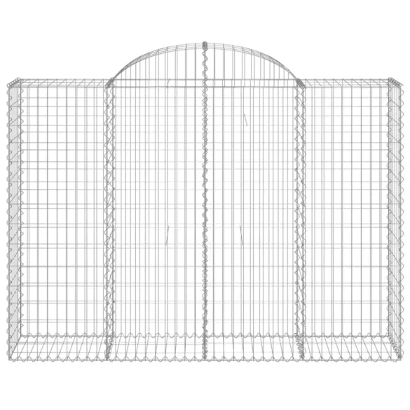 30 db íves horganyzott vas gabion kosár 200x50x140/160 cm