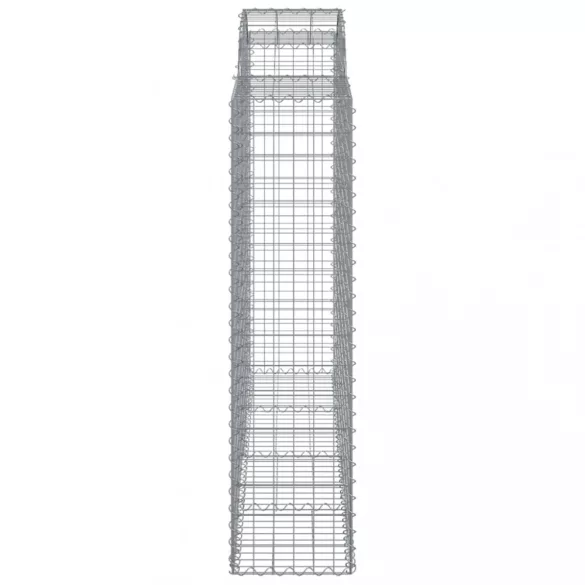 3 db íves horganyzott vas gabion kosár 200x50x160/180 cm