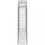 6 db íves horganyzott vas gabion kosár 200x50x160/180 cm