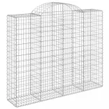 7 db íves horganyzott vas gabion kosár 200x50x160/180 cm
