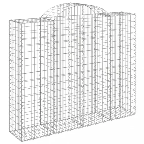 10 db íves horganyzott vas gabion kosár 200x50x160/180 cm