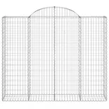 10 db íves horganyzott vas gabion kosár 200x50x160/180 cm