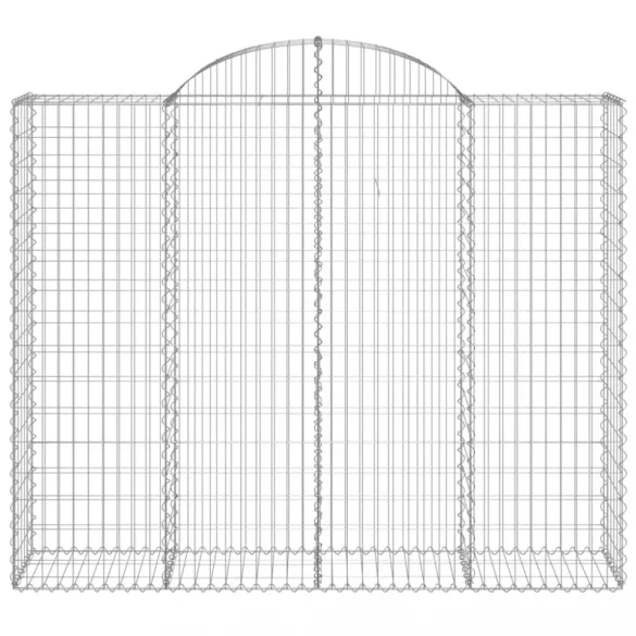 10 db íves horganyzott vas gabion kosár 200x50x160/180 cm