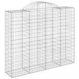 12 db íves horganyzott vas gabion kosár 200x50x160/180 cm