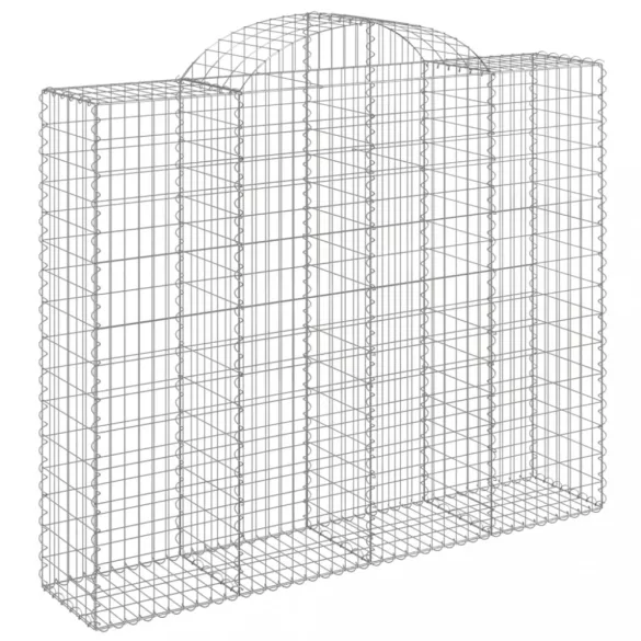 12 db íves horganyzott vas gabion kosár 200x50x160/180 cm