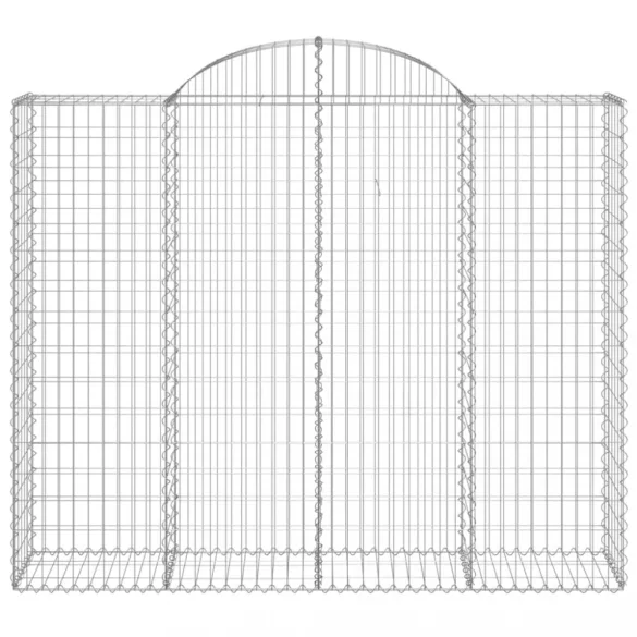 12 db íves horganyzott vas gabion kosár 200x50x160/180 cm