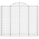 15 db íves horganyzott vas gabion kosár 200x50x160/180 cm