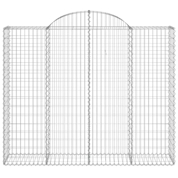 18 db íves horganyzott vas gabion kosár 200x50x160/180 cm