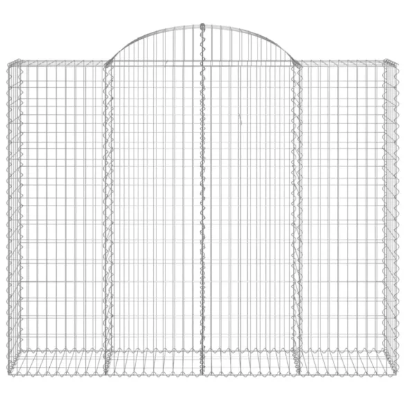 25 db íves horganyzott vas gabion kosár 200x50x160/180 cm