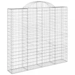 6 db íves horganyzott vas gabion kosár 200x50x180/200 cm
