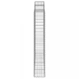 6 db íves horganyzott vas gabion kosár 200x50x180/200 cm