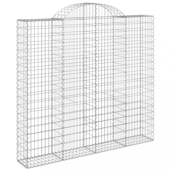 8 db íves horganyzott vas gabion kosár 200x50x180/200 cm