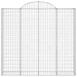 8 db íves horganyzott vas gabion kosár 200x50x180/200 cm