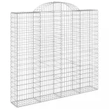 9 db íves horganyzott vas gabion kosár 200x50x180/200 cm