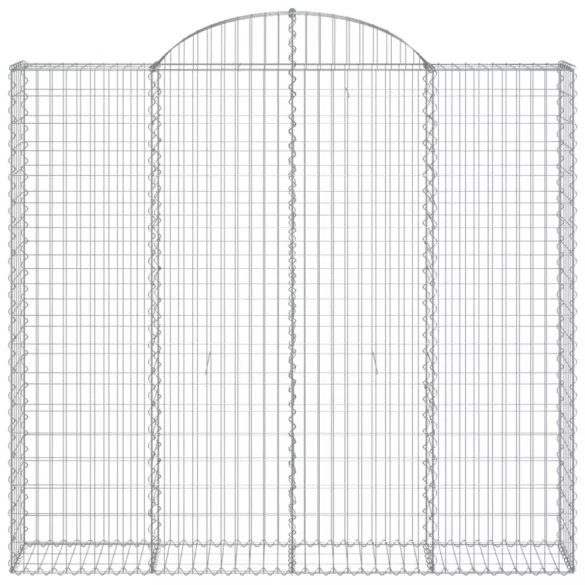 9 db íves horganyzott vas gabion kosár 200x50x180/200 cm