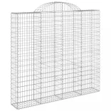 10 db íves horganyzott vas gabion kosár 200x50x180/200 cm