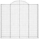 10 db íves horganyzott vas gabion kosár 200x50x180/200 cm