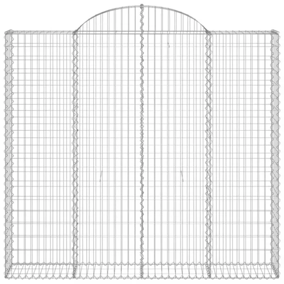 10 db íves horganyzott vas gabion kosár 200x50x180/200 cm