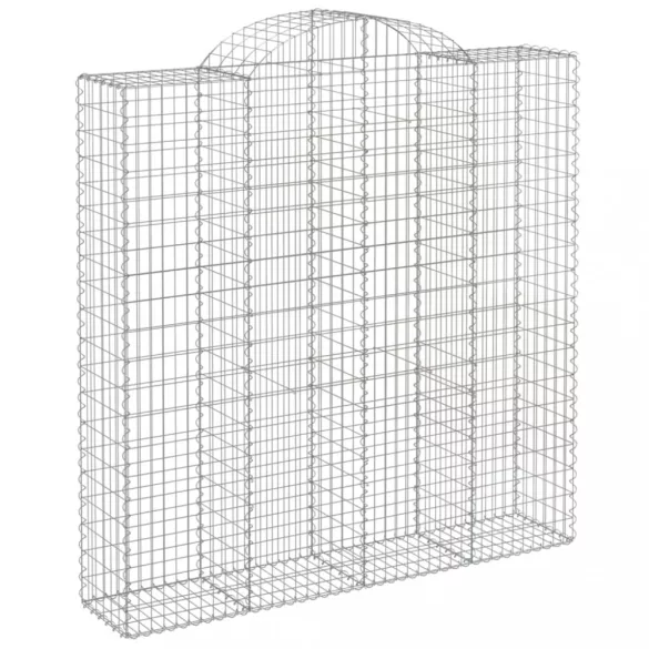 3 db íves horganyzott vas gabion kosár 200x50x200/220 cm