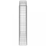 3 db íves horganyzott vas gabion kosár 200x50x200/220 cm