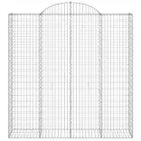 4 db íves horganyzott vas gabion kosár 200x50x200/220 cm