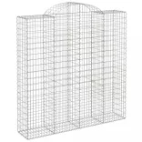 7 db íves horganyzott vas gabion kosár 200x50x200/220 cm