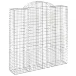 8 db íves horganyzott vas gabion kosár 200x50x200/220 cm
