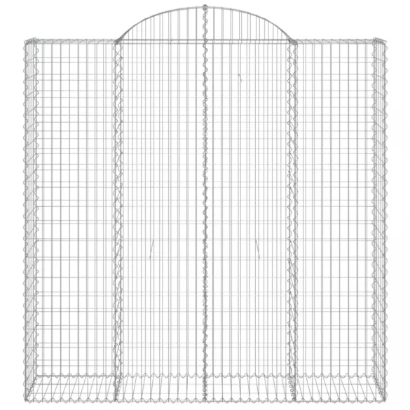 8 db íves horganyzott vas gabion kosár 200x50x200/220 cm