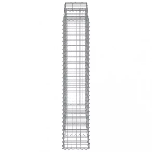 8 db íves horganyzott vas gabion kosár 200x50x200/220 cm