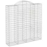 10 db íves horganyzott vas gabion kosár 200x50x200/220 cm