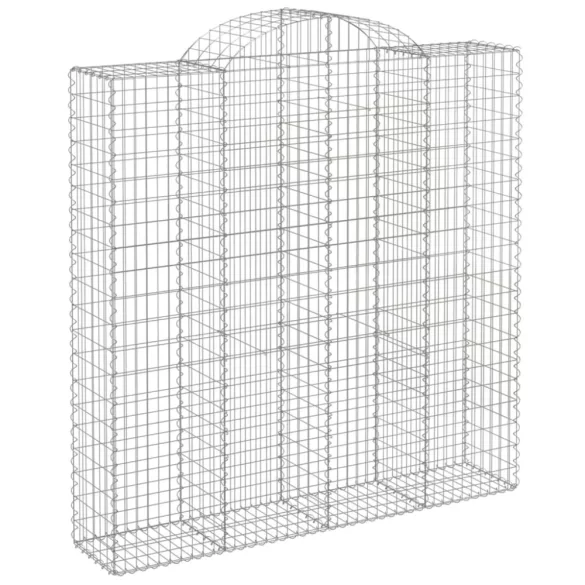 10 db íves horganyzott vas gabion kosár 200x50x200/220 cm
