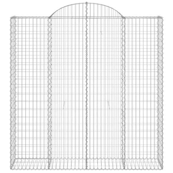 10 db íves horganyzott vas gabion kosár 200x50x200/220 cm